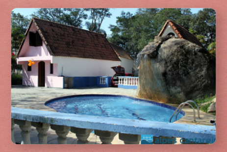 Chalé com piscina do clube Alpes da Cantareira Clube alpes