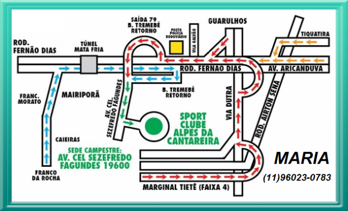 MAPA FACIL - CLUBE ALPES DA CANTAREIRA: CACHOEIRAS E FONTES DE ÁGUA MINERAL